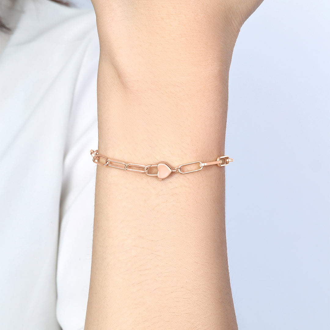 Heart Padlock Bracelet