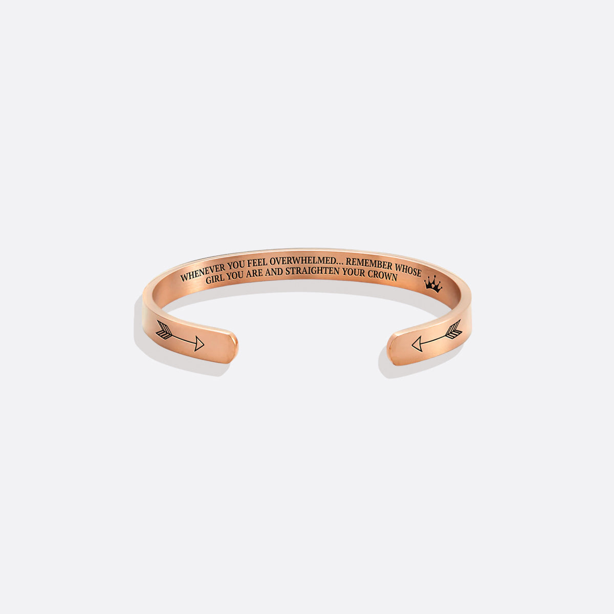 Remember Who You Are and Straighten Your Crown Cuff Bracelet