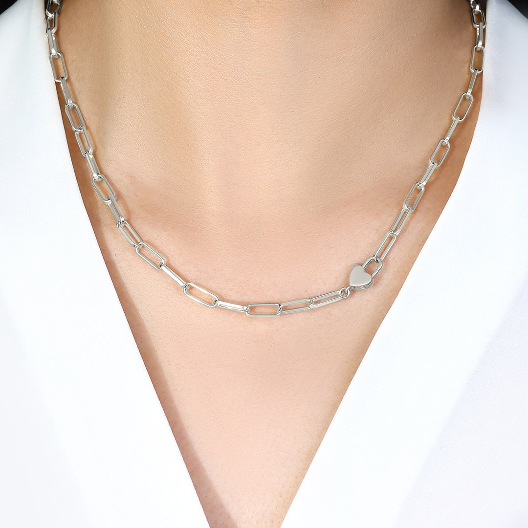 Heart Padlock Necklace
