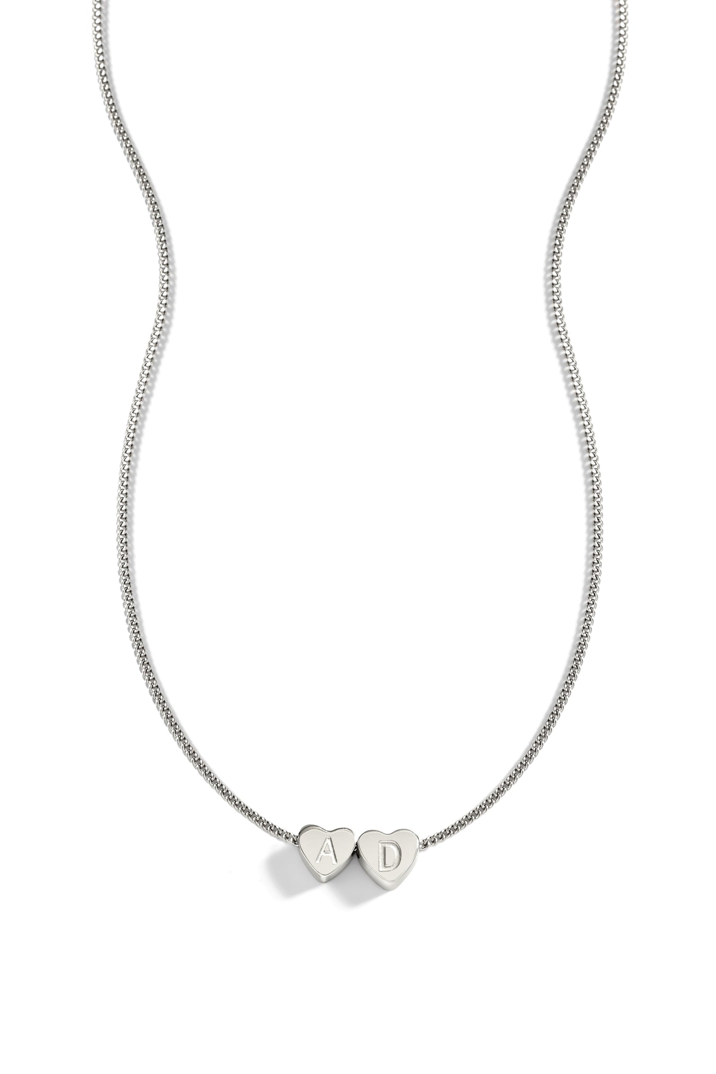 Dainty Heart Stacking Initial Necklace