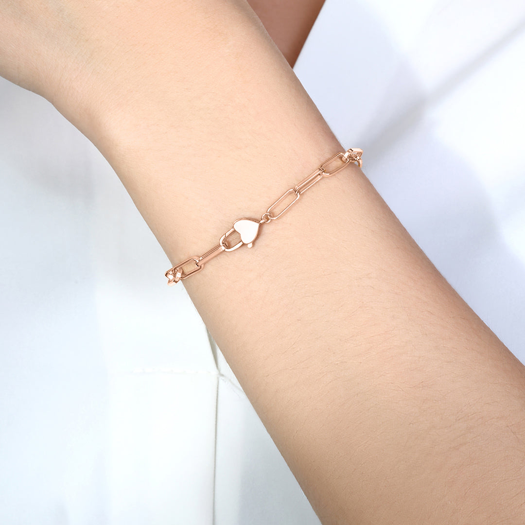Heart Padlock Bracelet