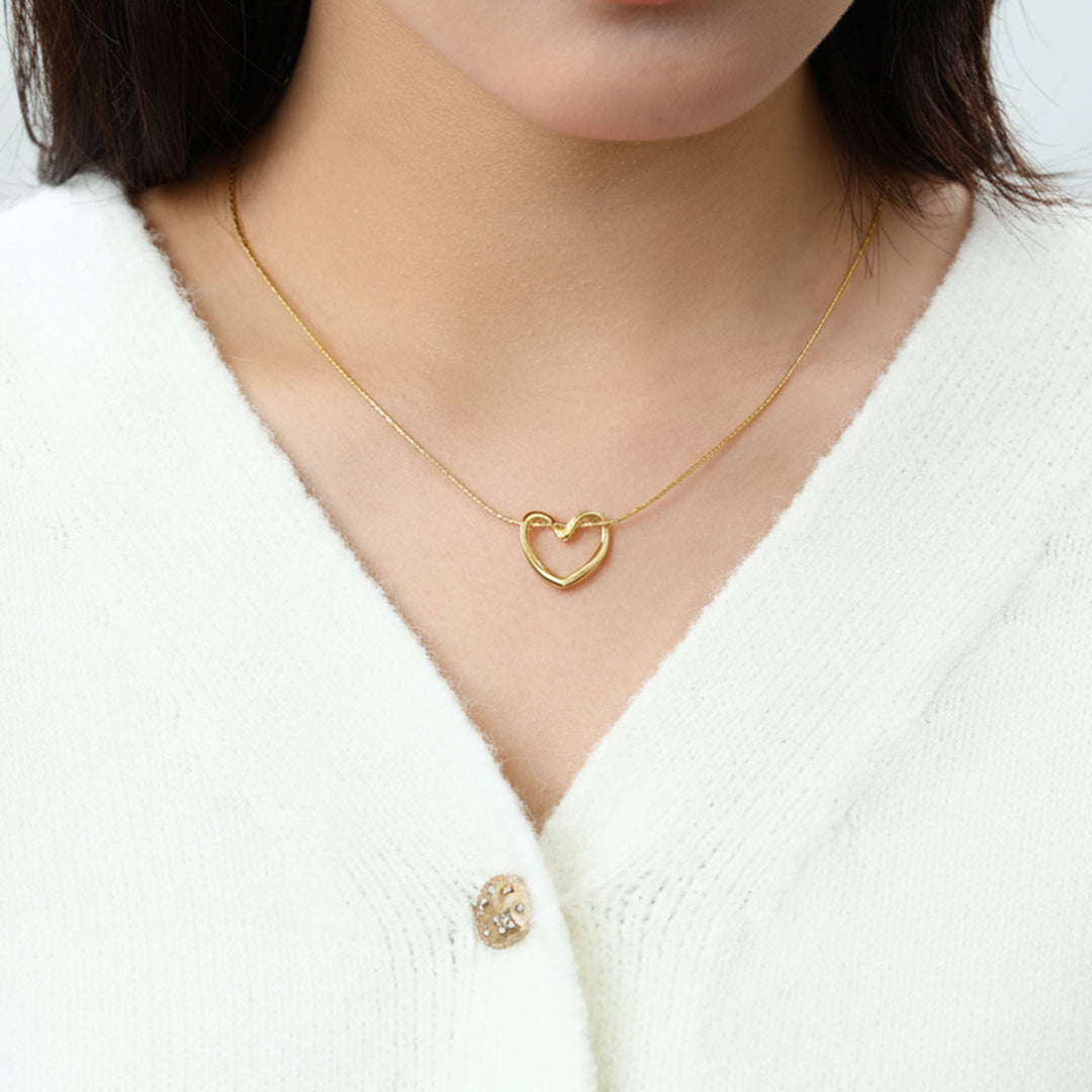 Open Heart Necklace