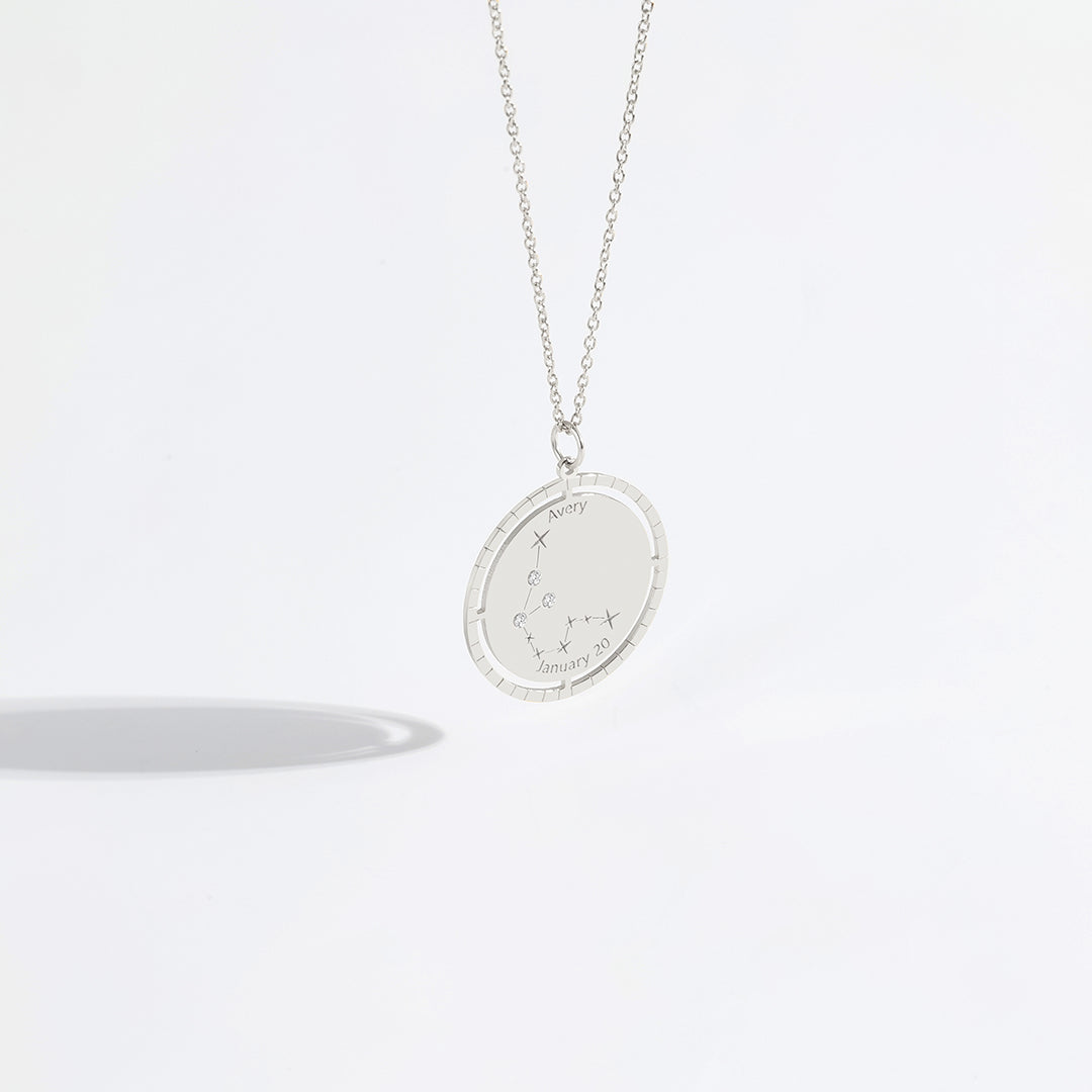 Personalized Constellation Pendant Necklace