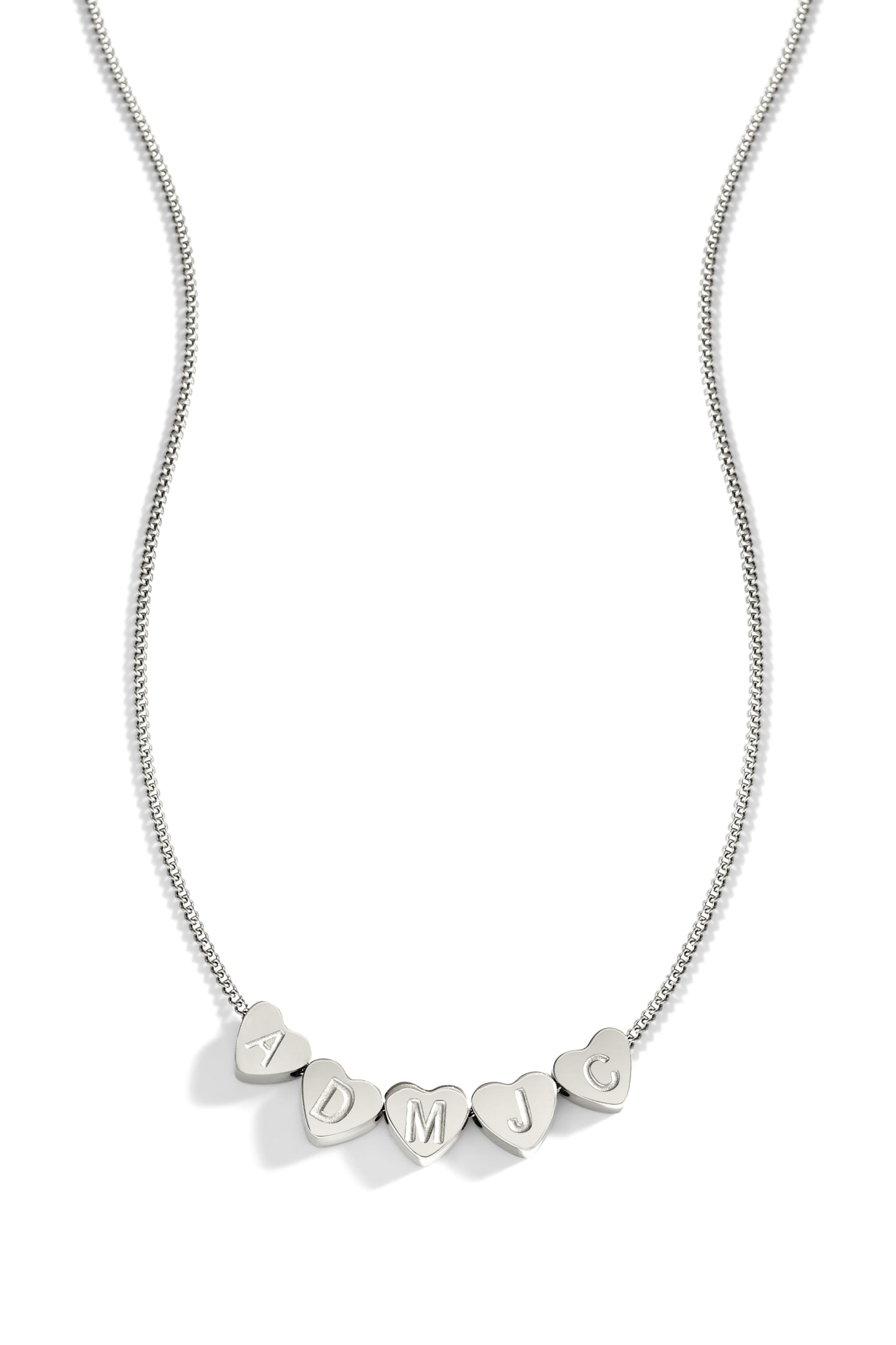 Dainty Heart Stacking Initial Necklace