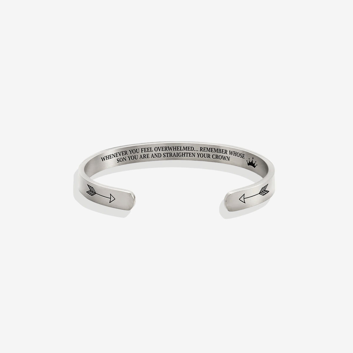 Remember Who You Are and Straighten Your Crown Cuff Bracelet
