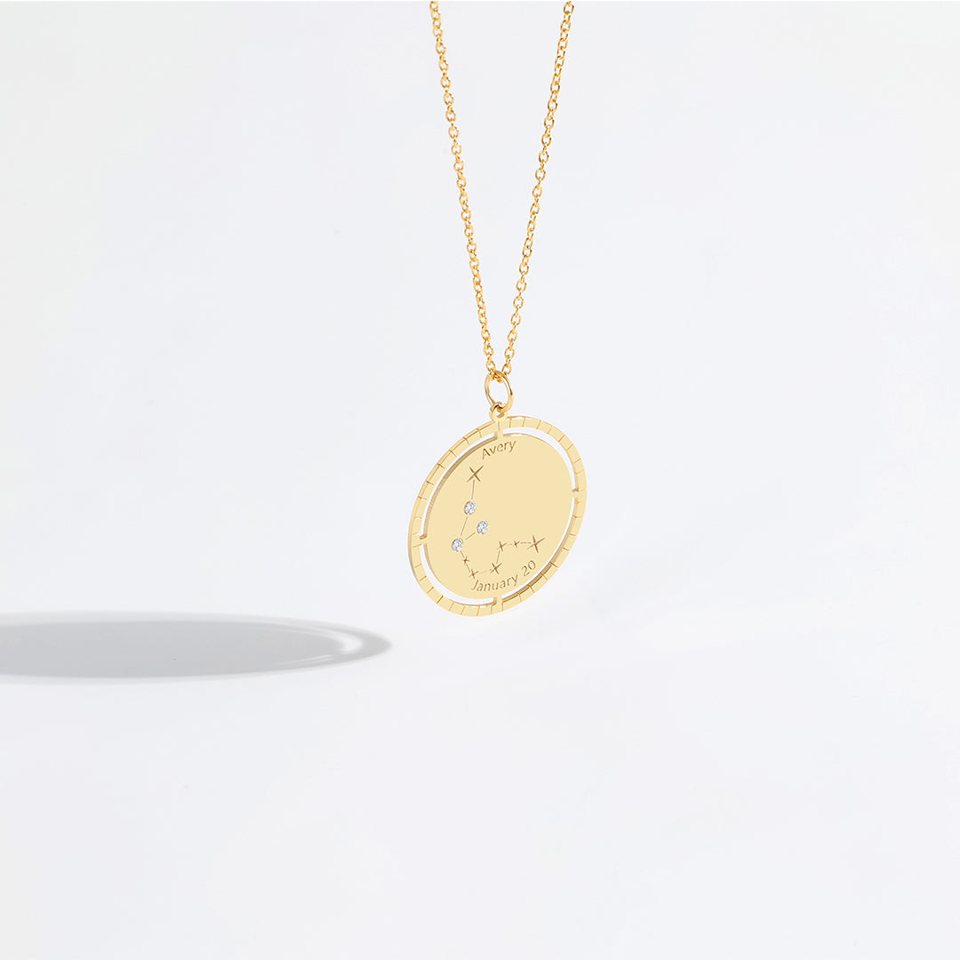 Personalized Constellation Pendant Necklace
