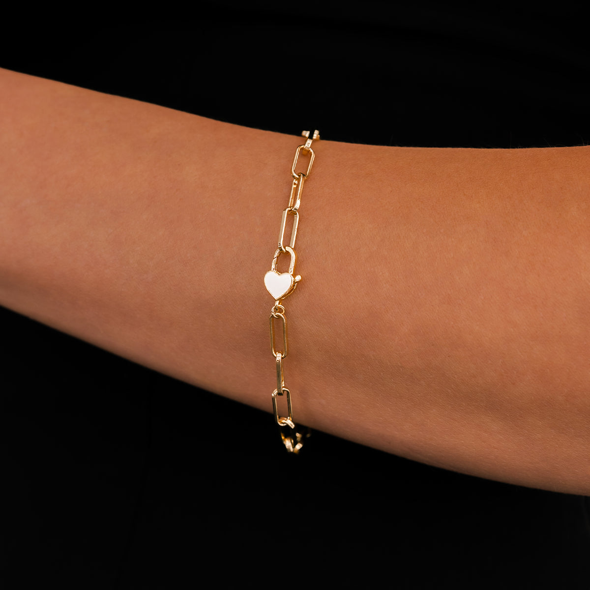 Heart Padlock Bracelet