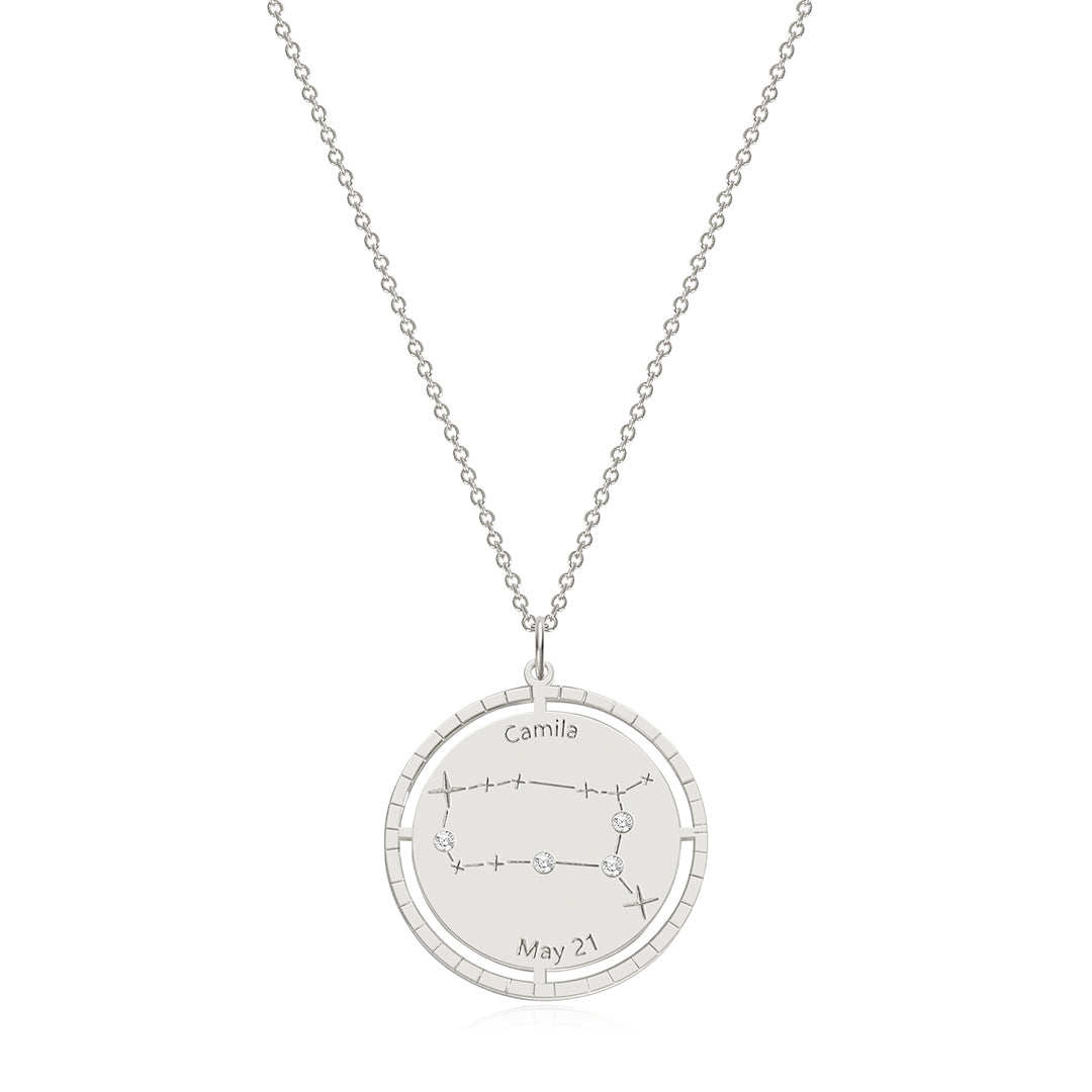 Personalized Constellation Pendant Necklace