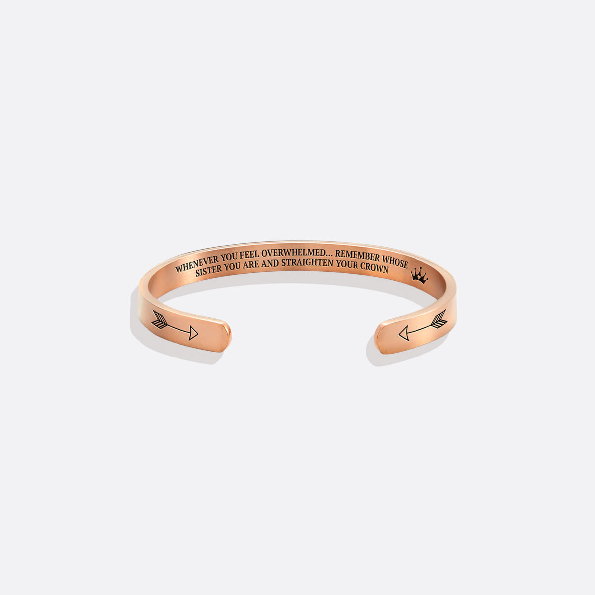 Remember Who You Are and Straighten Your Crown Cuff Bracelet