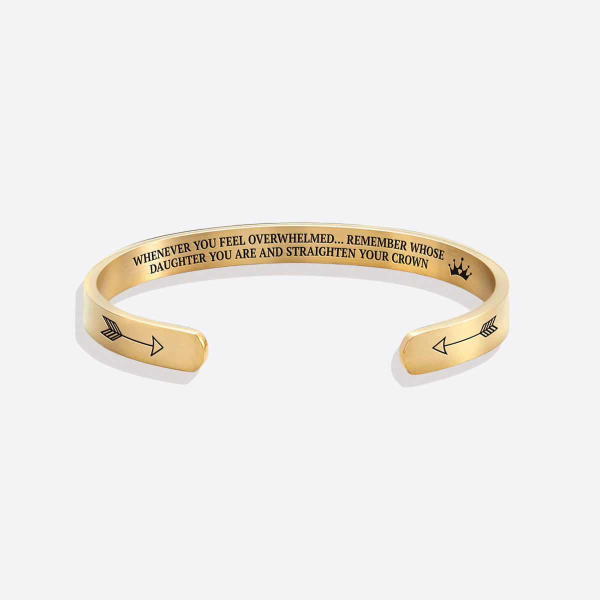 Remember Who You Are and Straighten Your Crown Cuff Bracelet