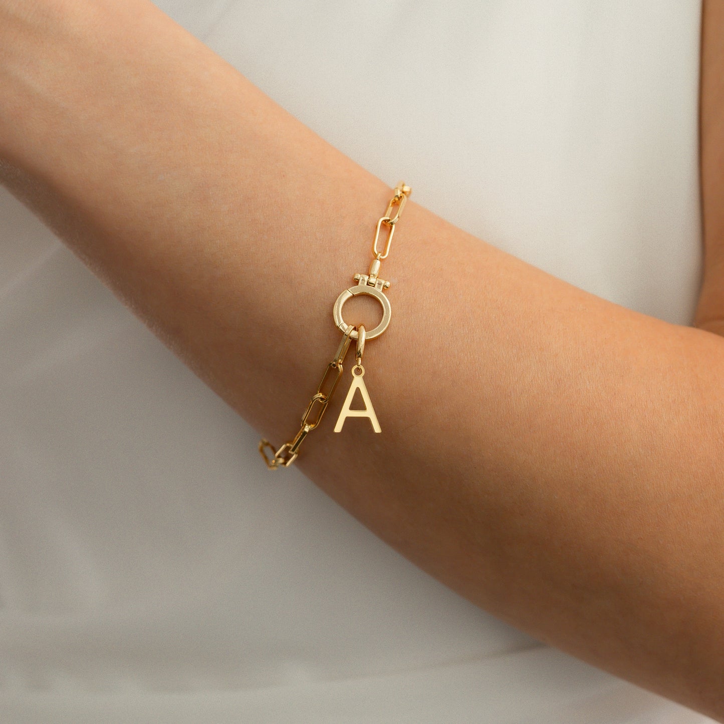Minimalist Initial Charm Necklace
