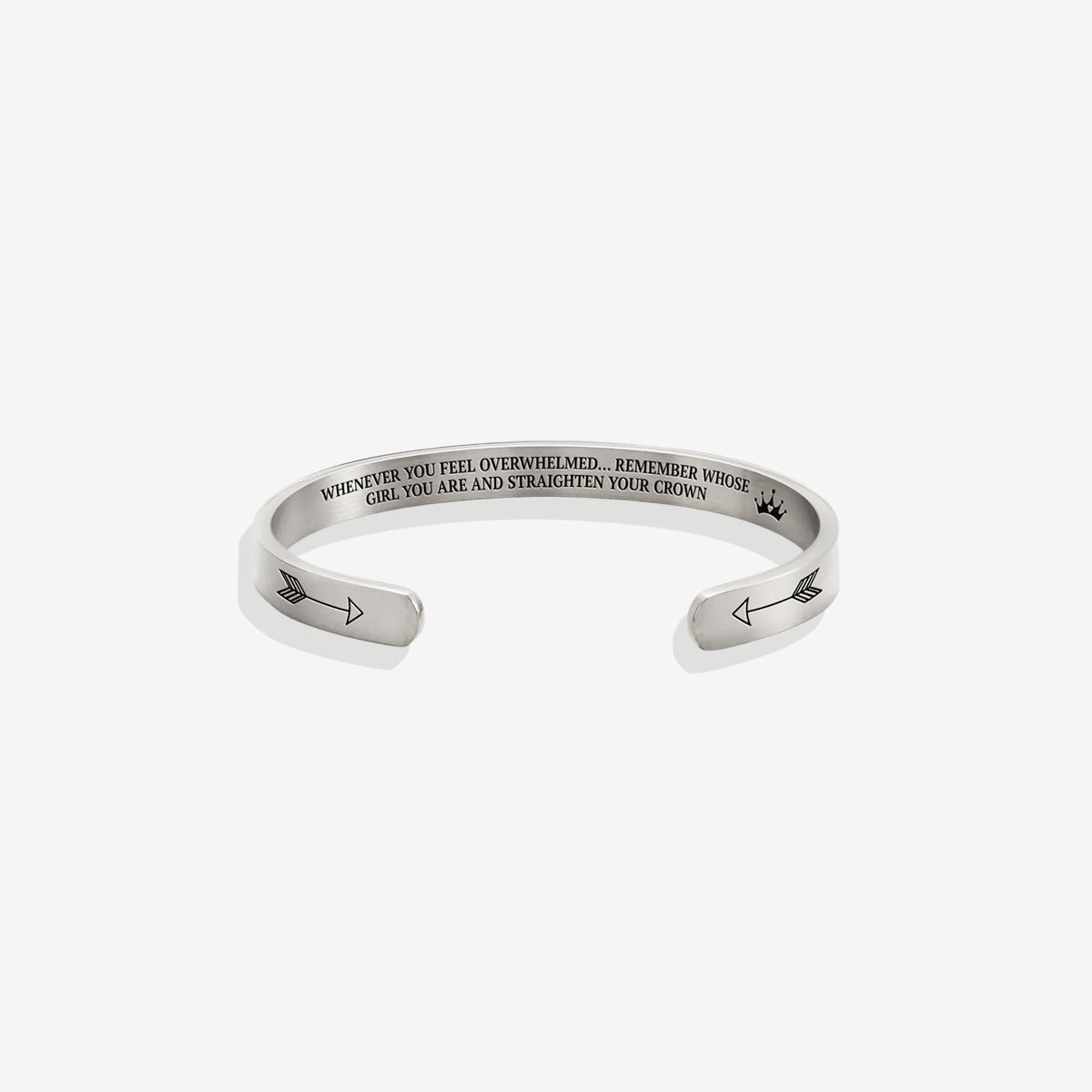 Remember Who You Are and Straighten Your Crown Cuff Bracelet