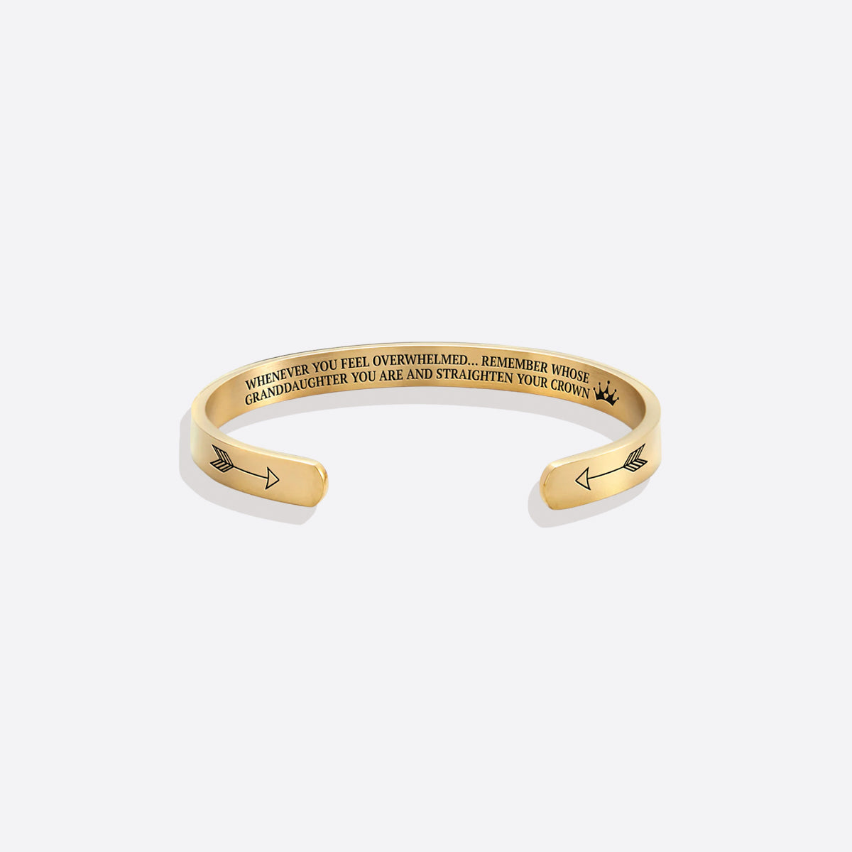 Remember Who You Are and Straighten Your Crown Cuff Bracelet