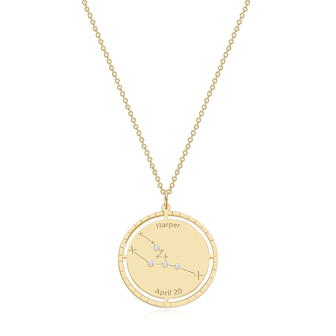 Personalized Constellation Pendant Necklace