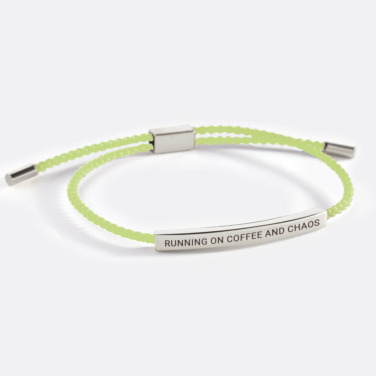 Running on Coffee and Chaos Inspire Bracelet