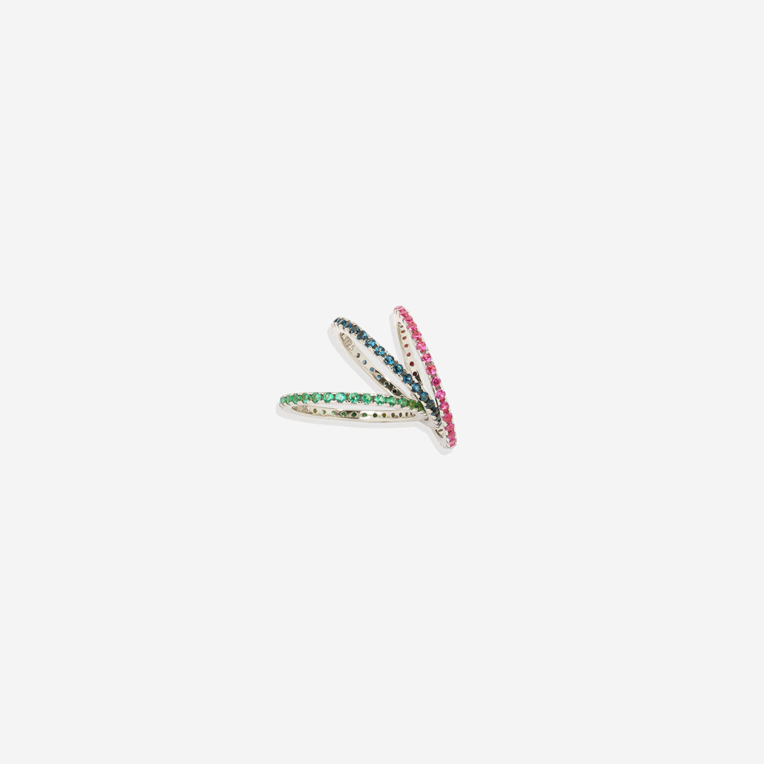 August Birthstone Eternity Stacking Ring