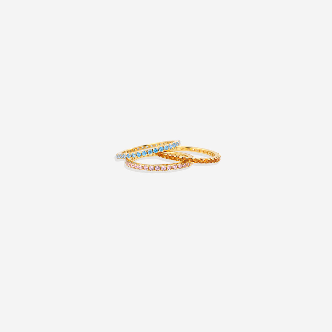 June Birthstone Eternity Stacking Ring