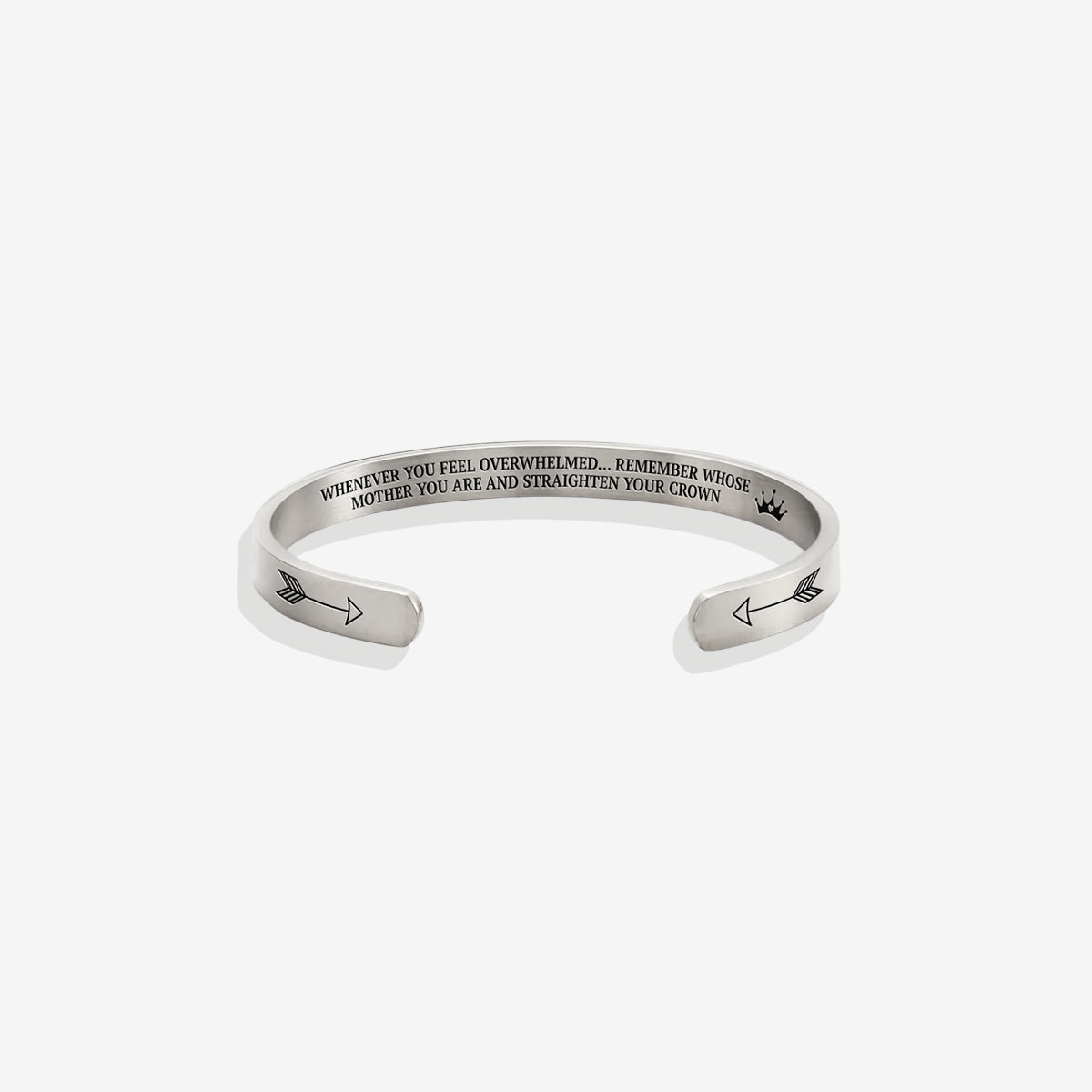 Remember Who You Are and Straighten Your Crown Cuff Bracelet
