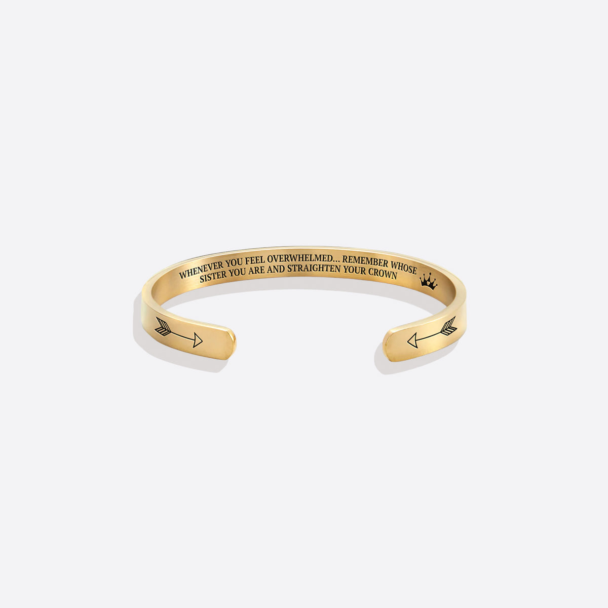 Remember Who You Are and Straighten Your Crown Cuff Bracelet