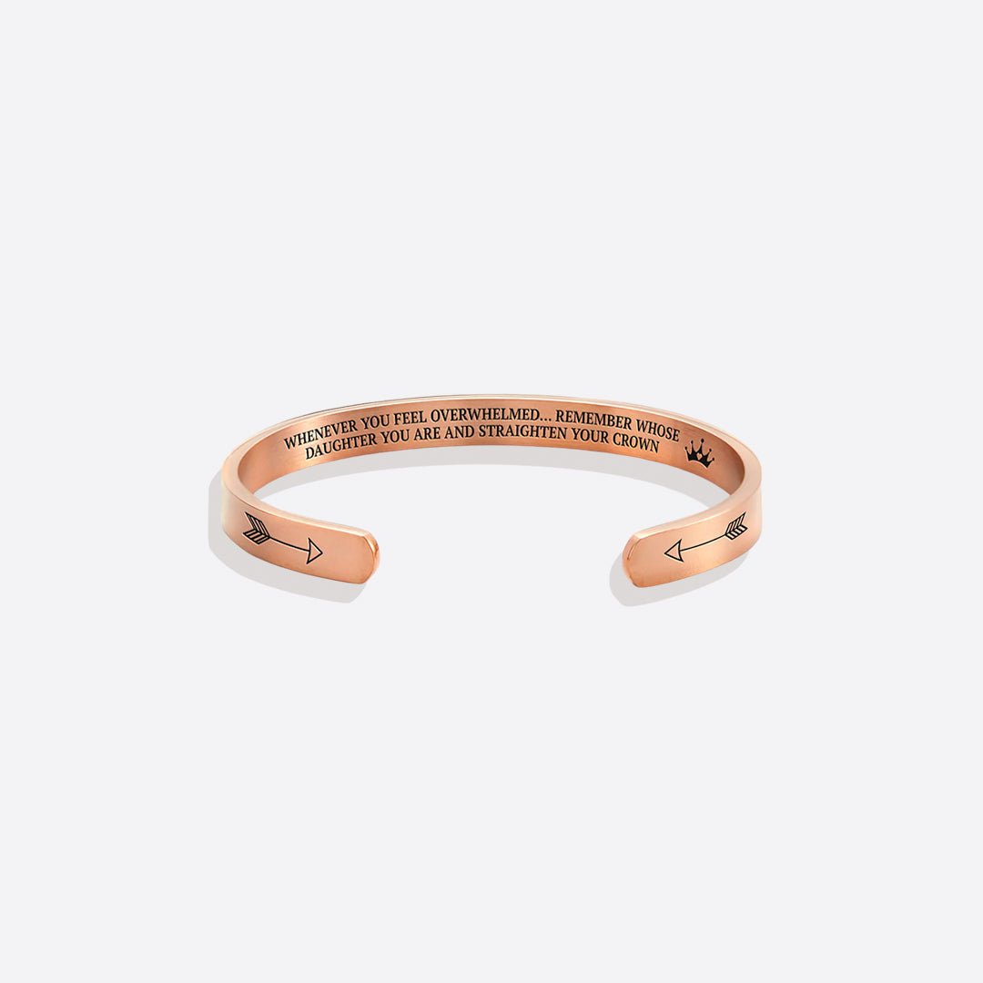 Remember Who You Are and Straighten Your Crown Cuff Bracelet