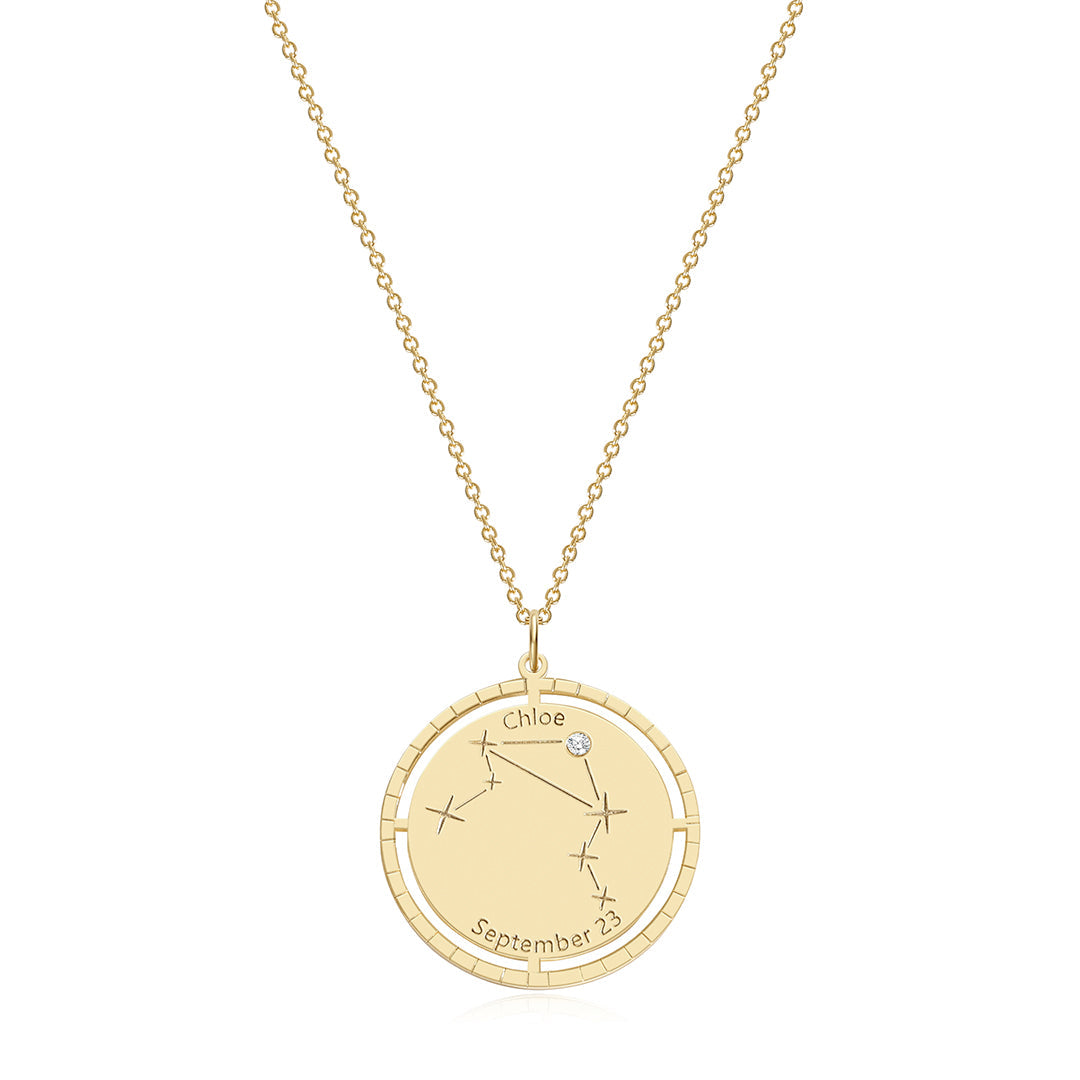 Personalized Constellation Pendant Necklace