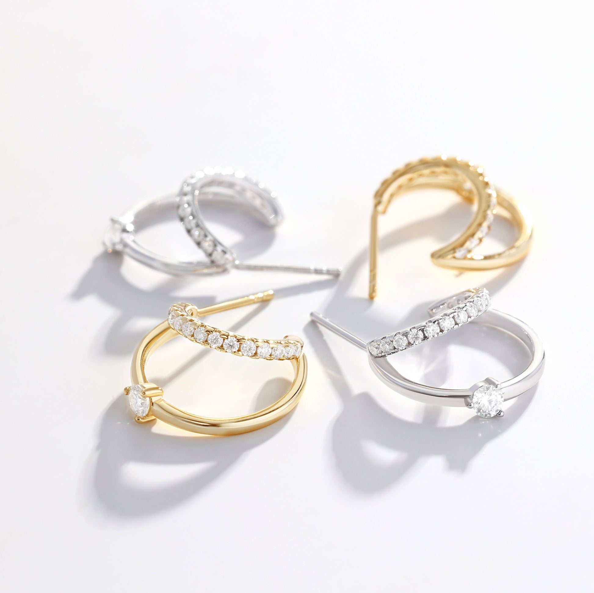 The Nova Double Hoop Earrings