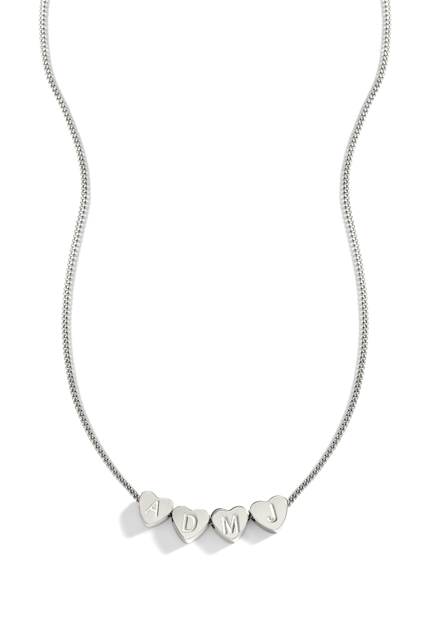 Dainty Heart Stacking Initial Necklace