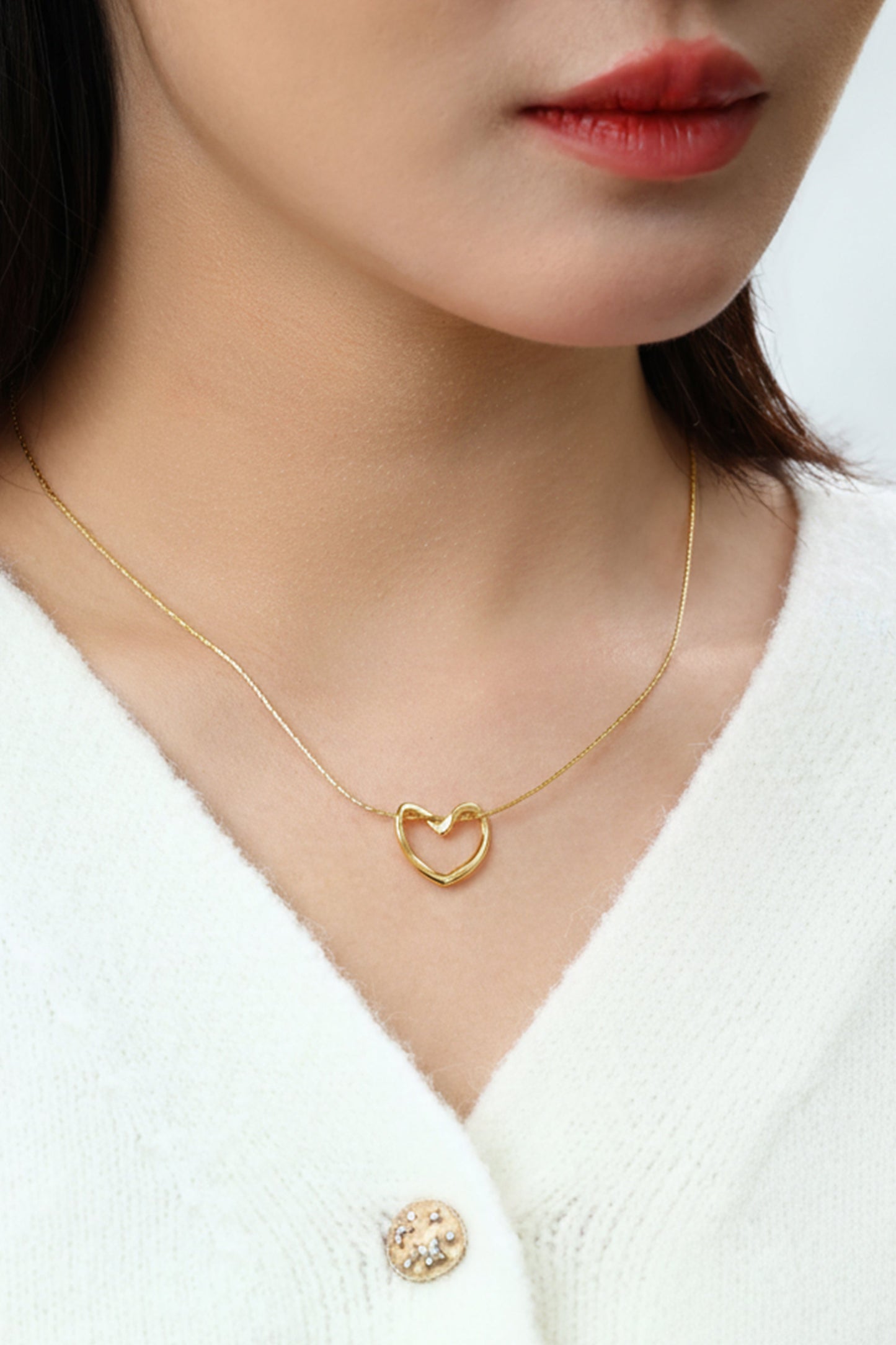 Open Heart Necklace