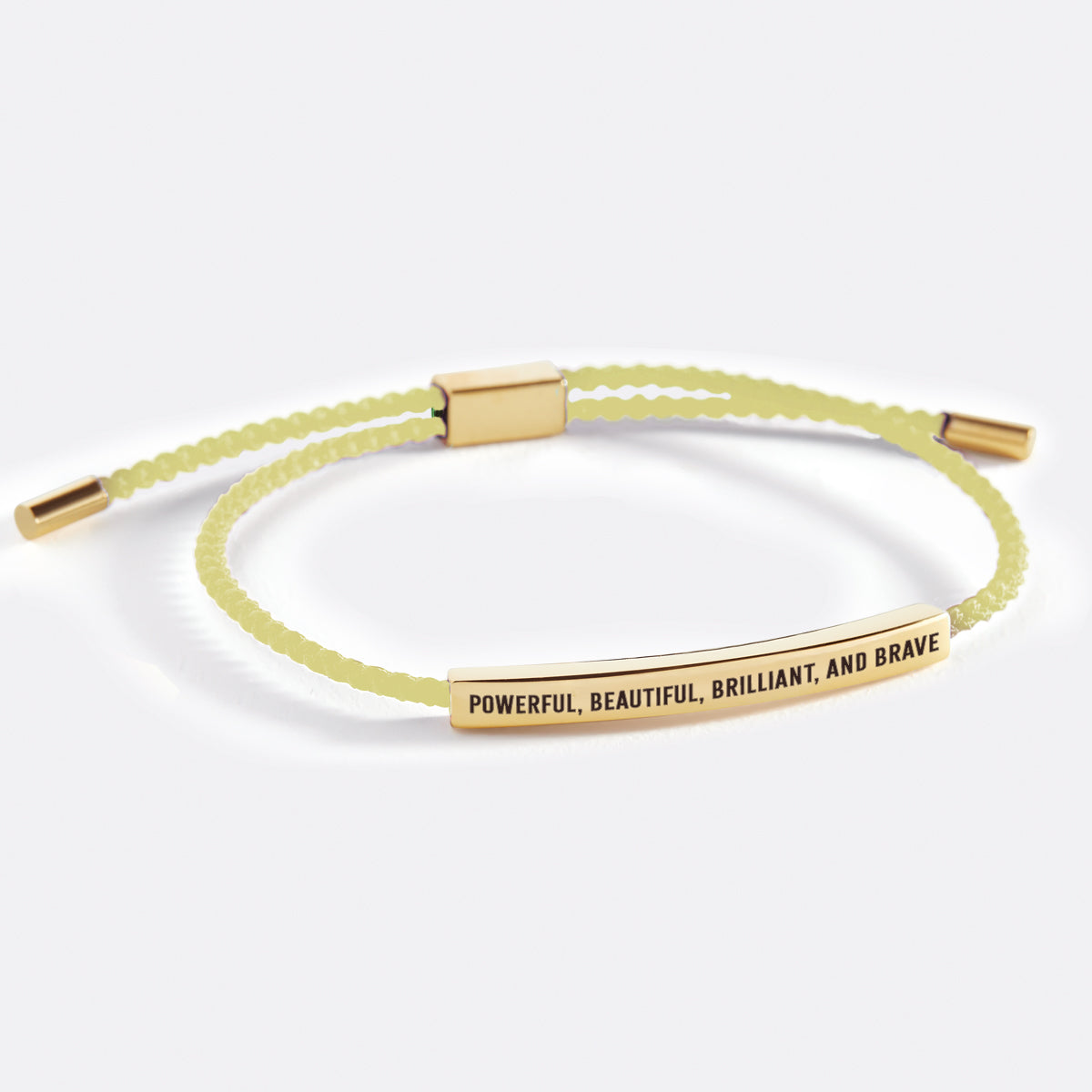 Powerful, Beautiful, Brilliant, and Brave Inspire Bracelet