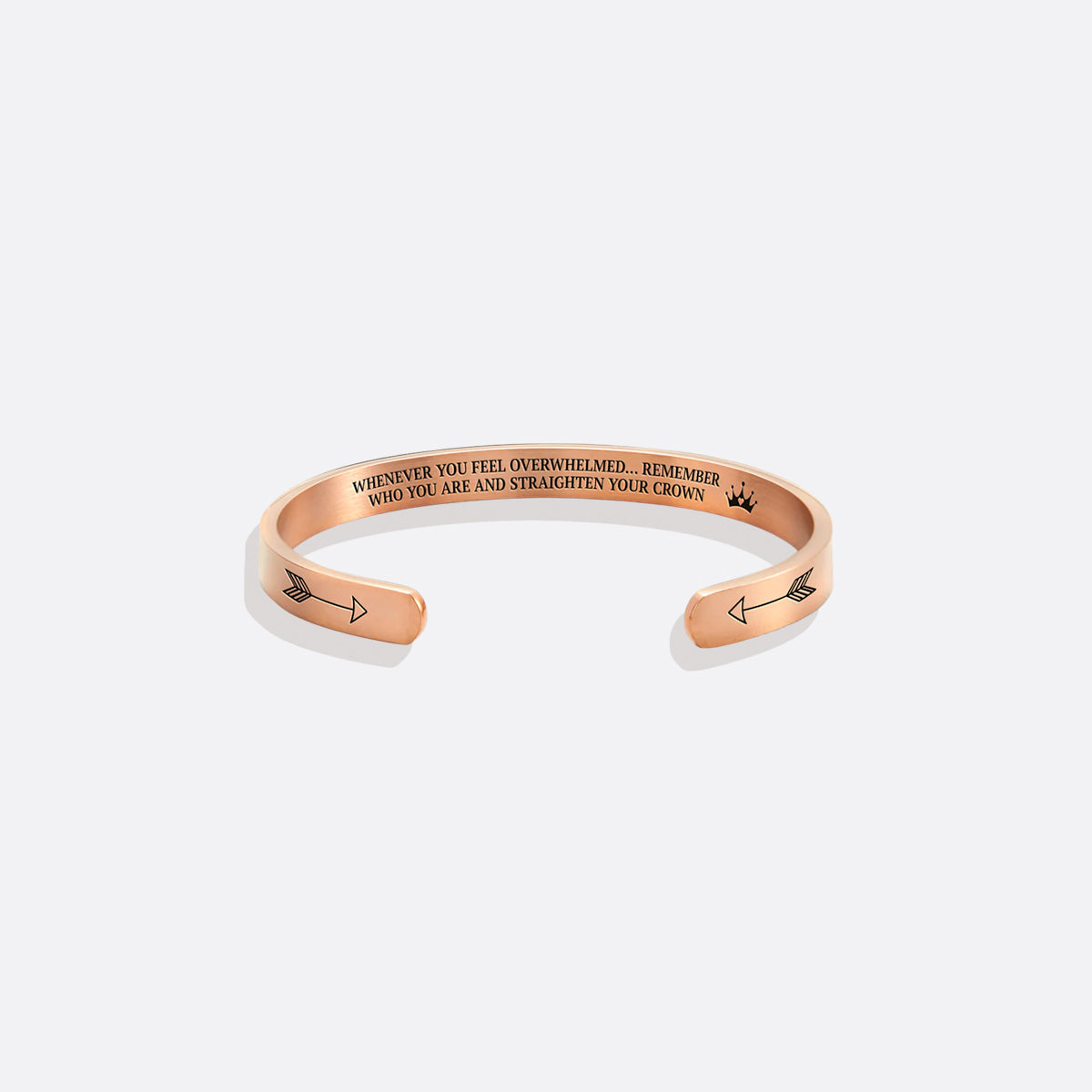 Remember Who You Are and Straighten Your Crown Cuff Bracelet