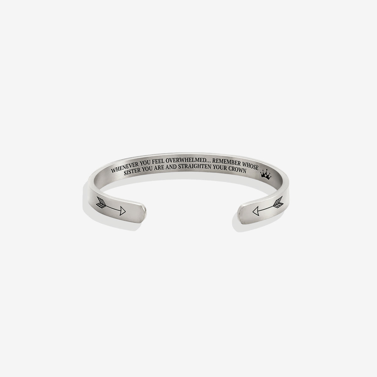 Remember Who You Are and Straighten Your Crown Cuff Bracelet