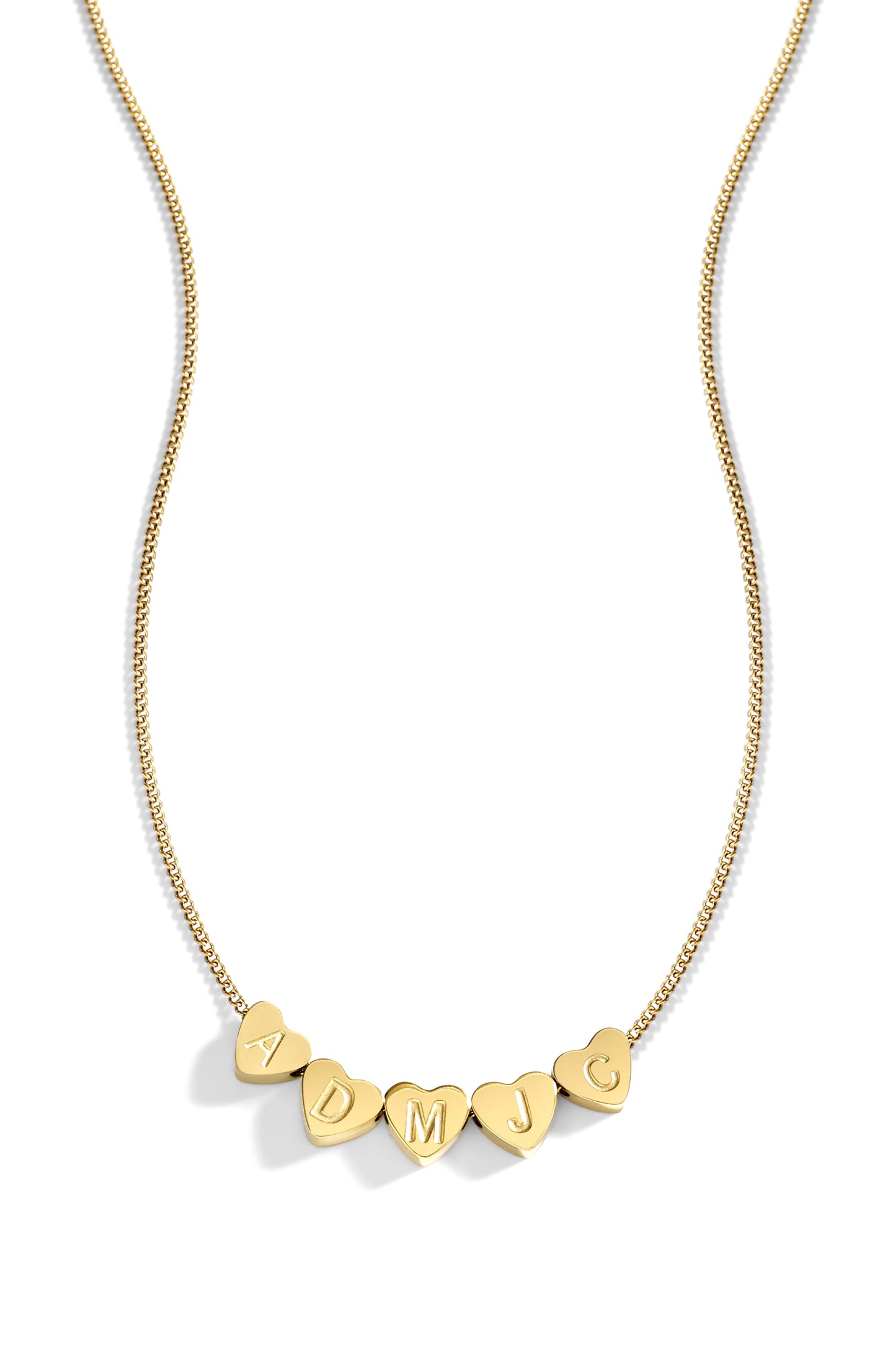 Dainty Heart Stacking Initial Necklace
