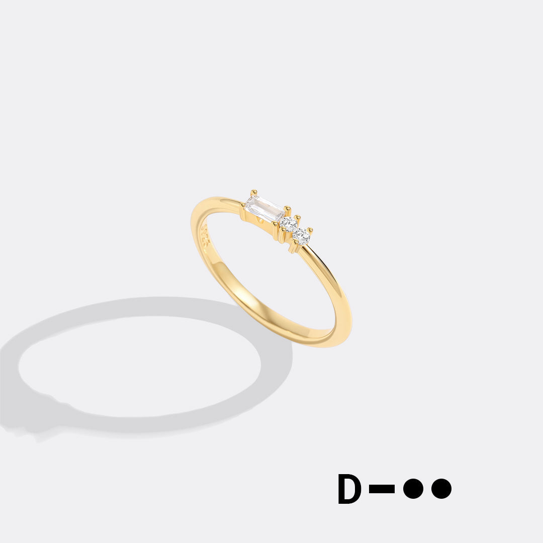 Dainty Personalized Morse Code Ring