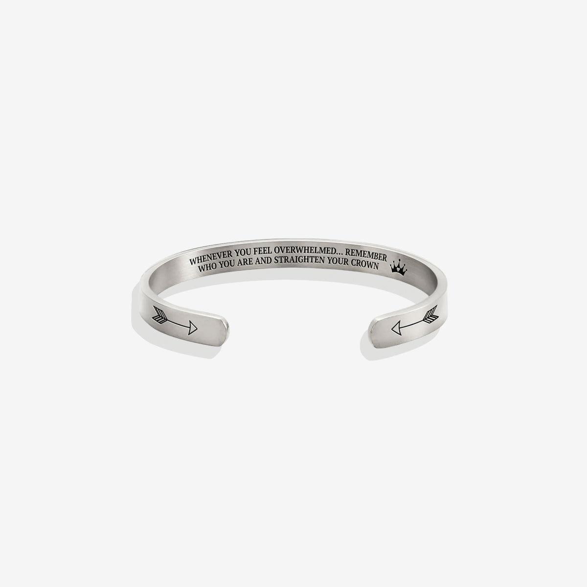 Remember Who You Are and Straighten Your Crown Cuff Bracelet