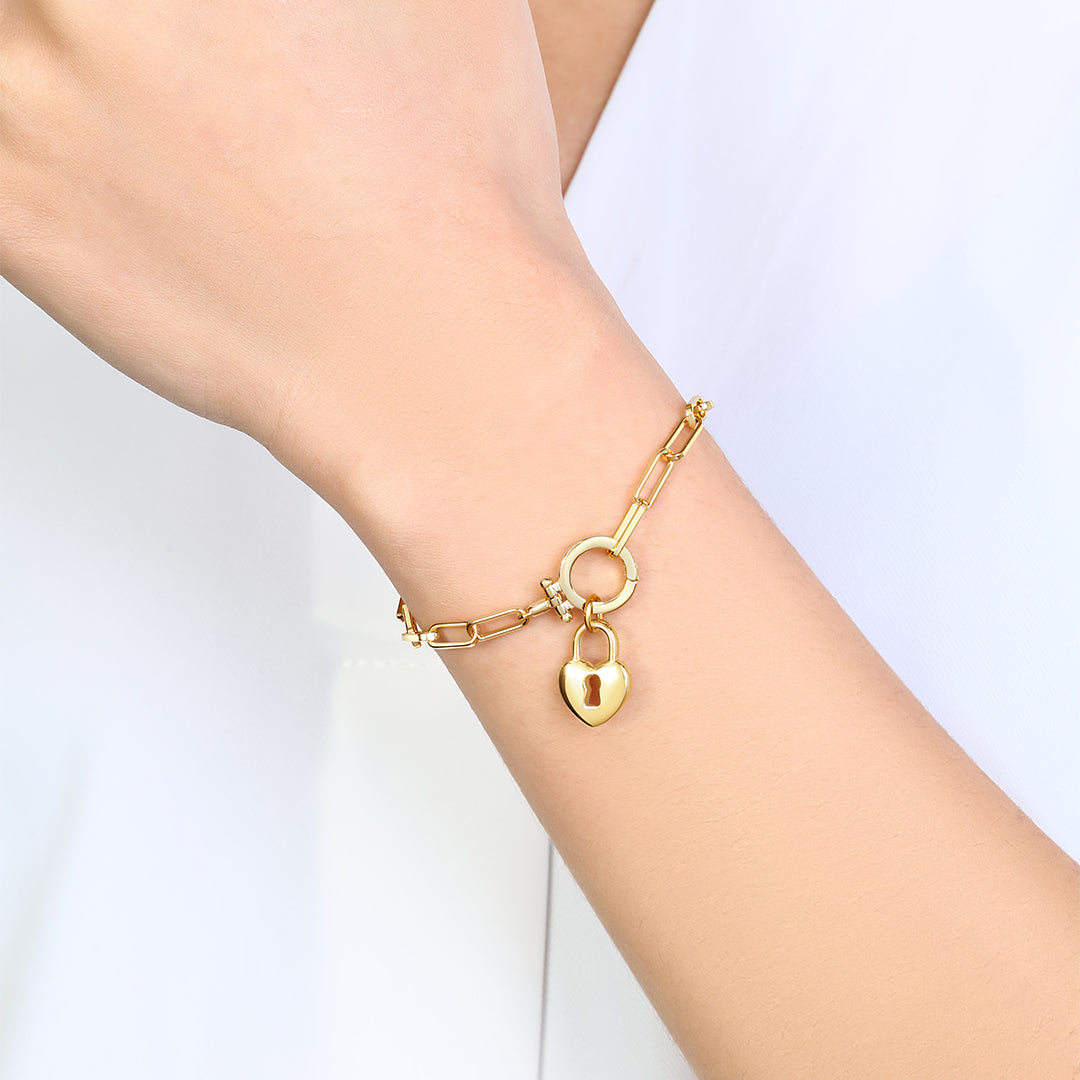 Heart Lock Charm