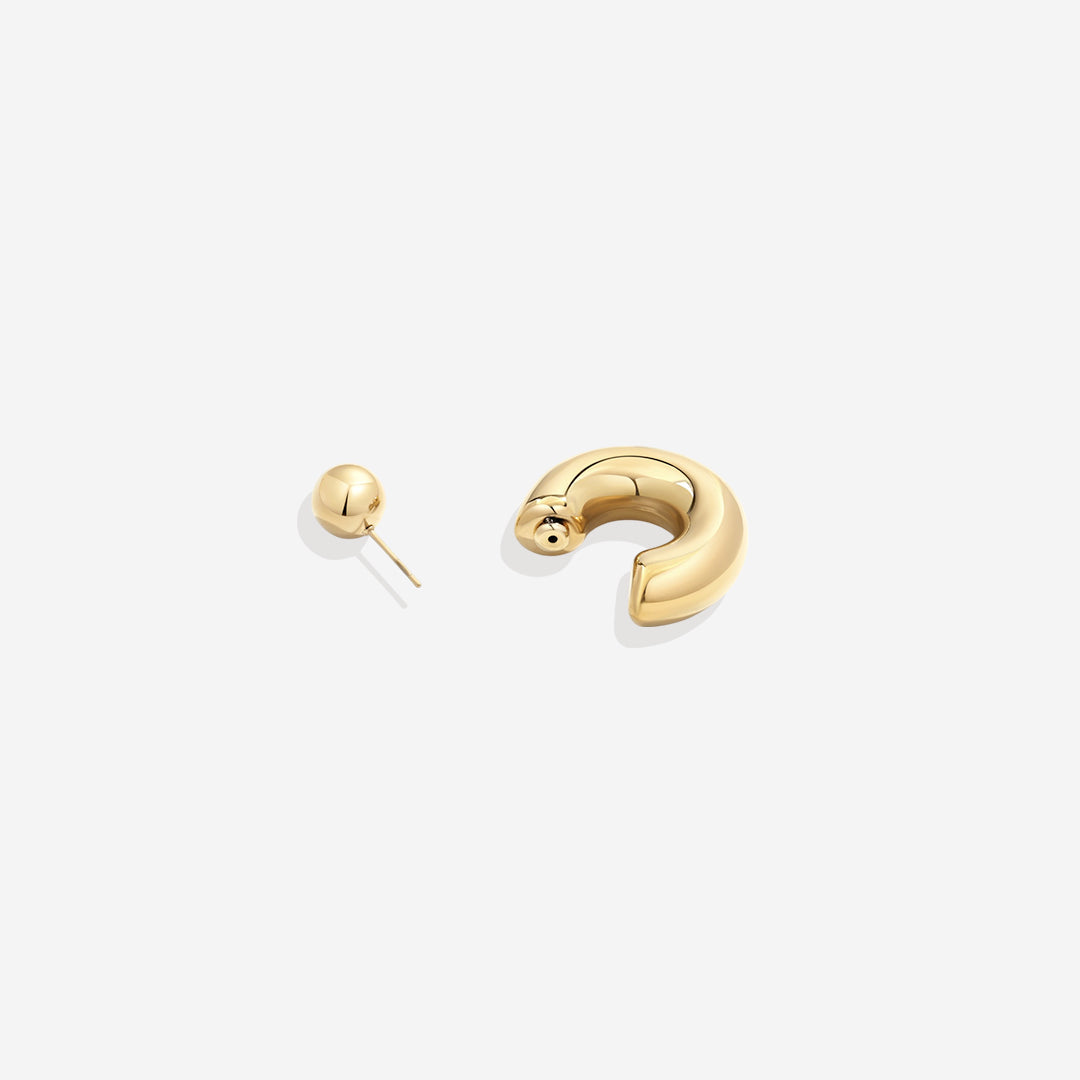 Reversible Hoop Earrings
