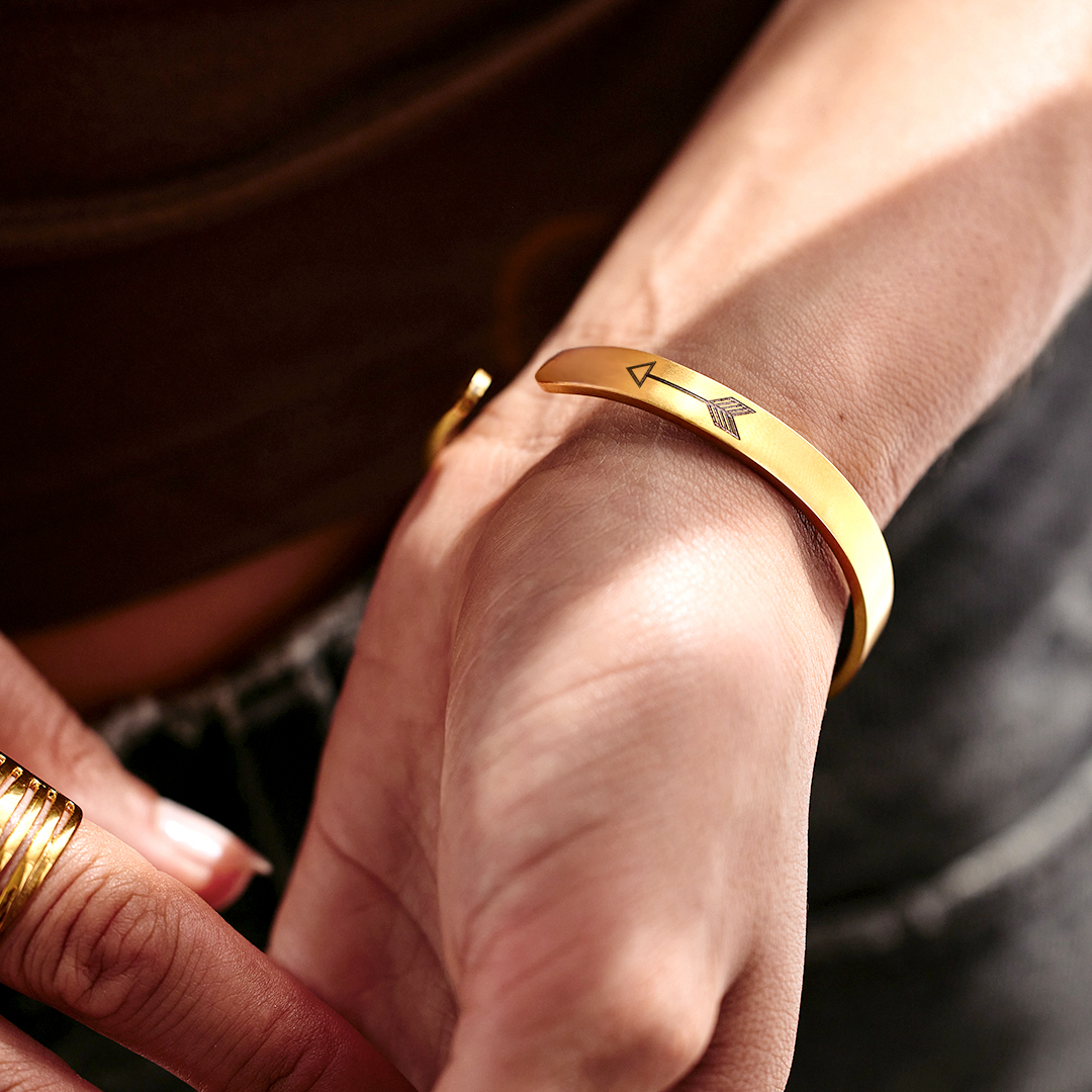 Remember Who You Are and Straighten Your Crown Cuff Bracelet