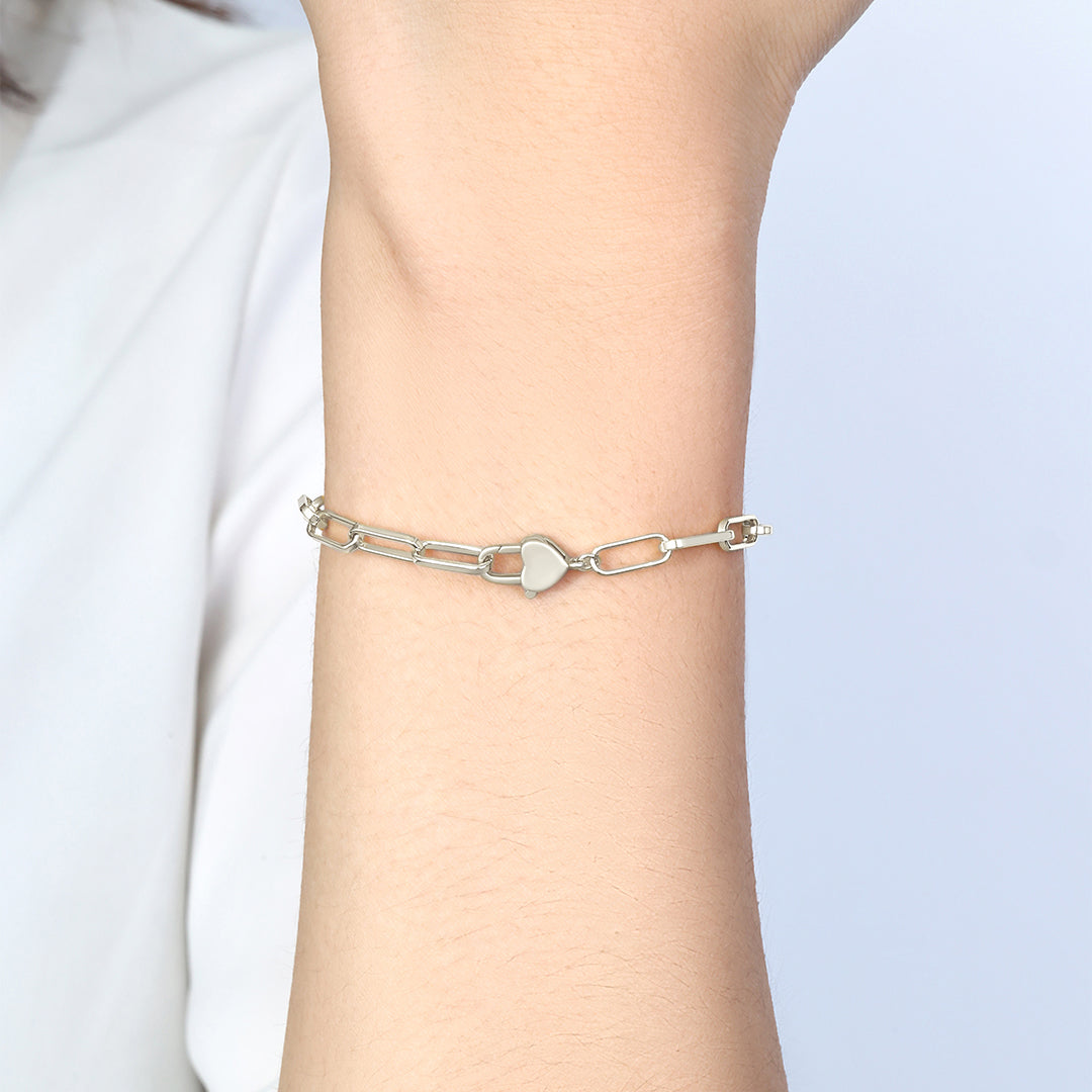 Heart Padlock Bracelet