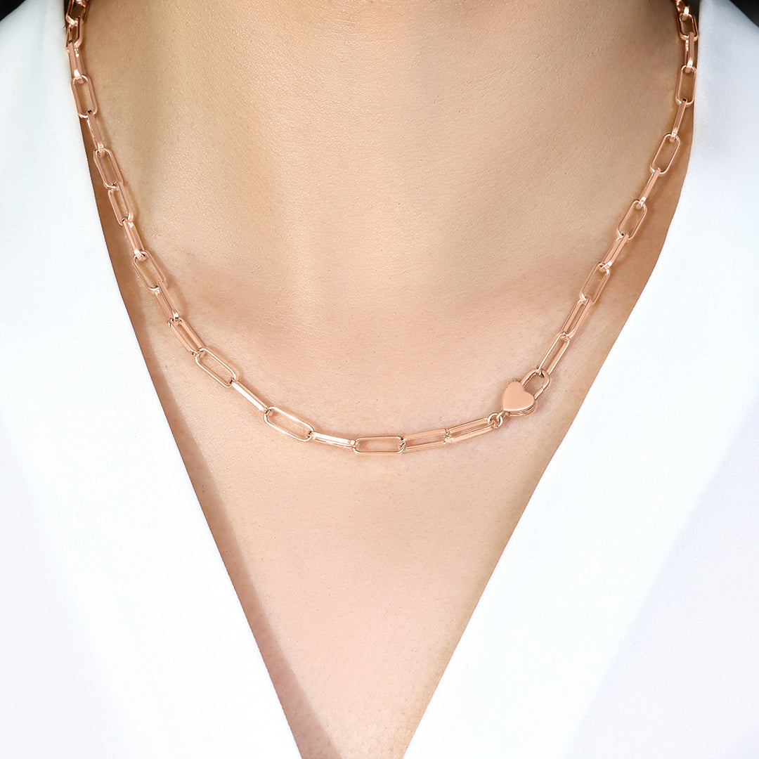 Heart Padlock Necklace