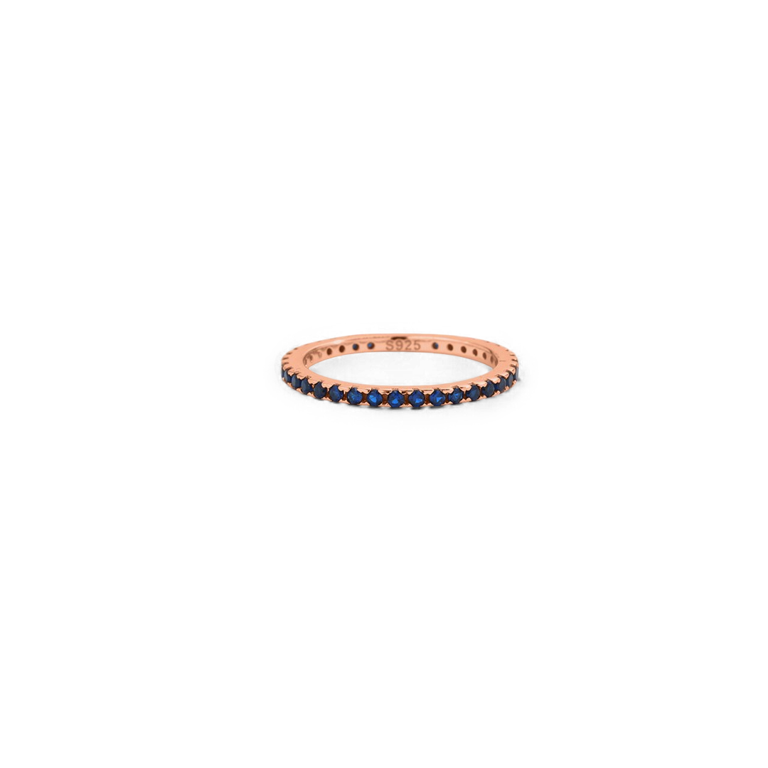 September Birthstone Eternity Stacking Ring