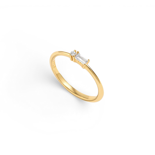 Dainty Personalized Morse Code Ring