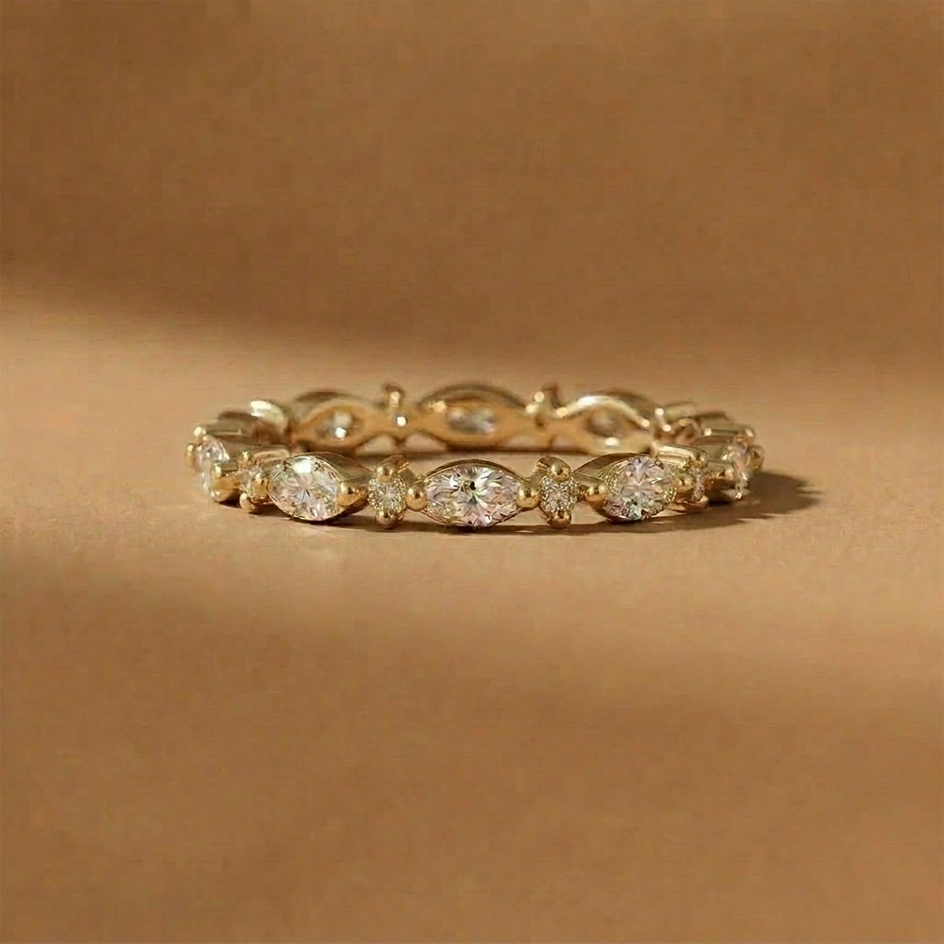 Marquis Gemstone Stacking Ring