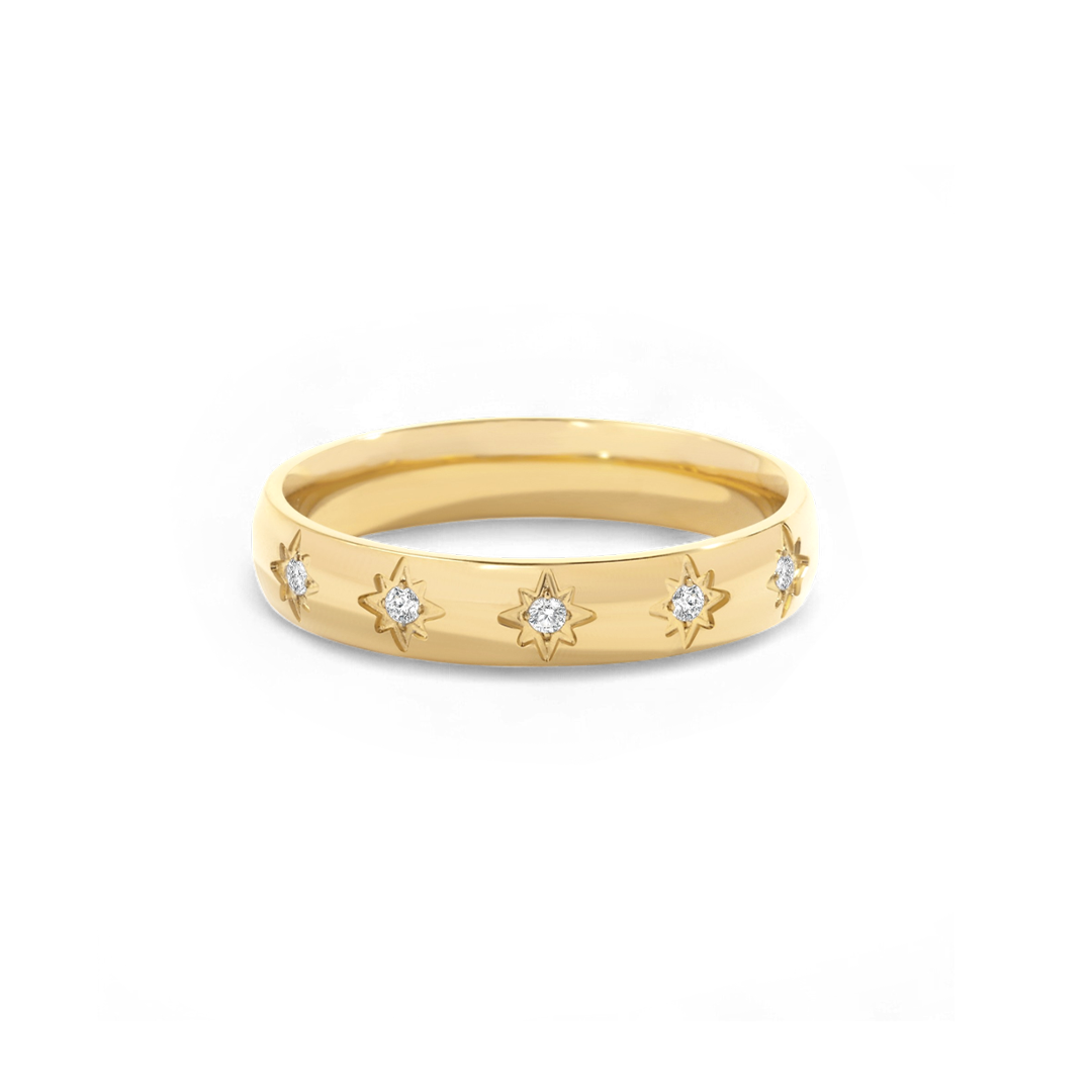 Star Set Stacking Ring
