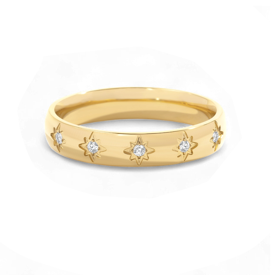 Star Set Stacking Ring