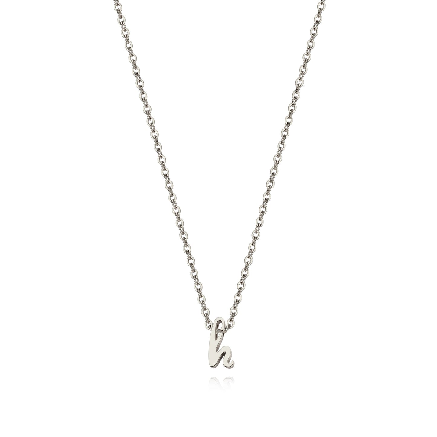 Tiny Script Initial Necklace