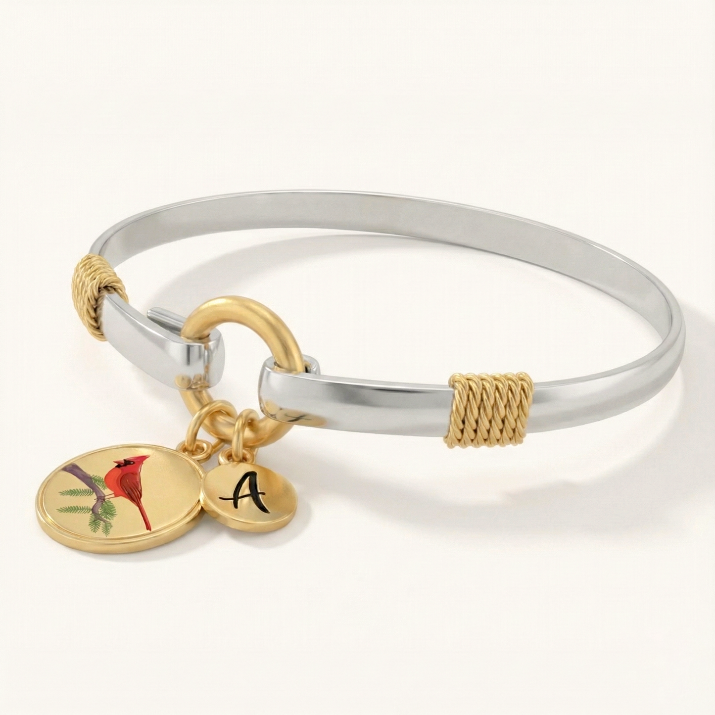 Cardinal - Two-Tone Custom Charm Bracelet