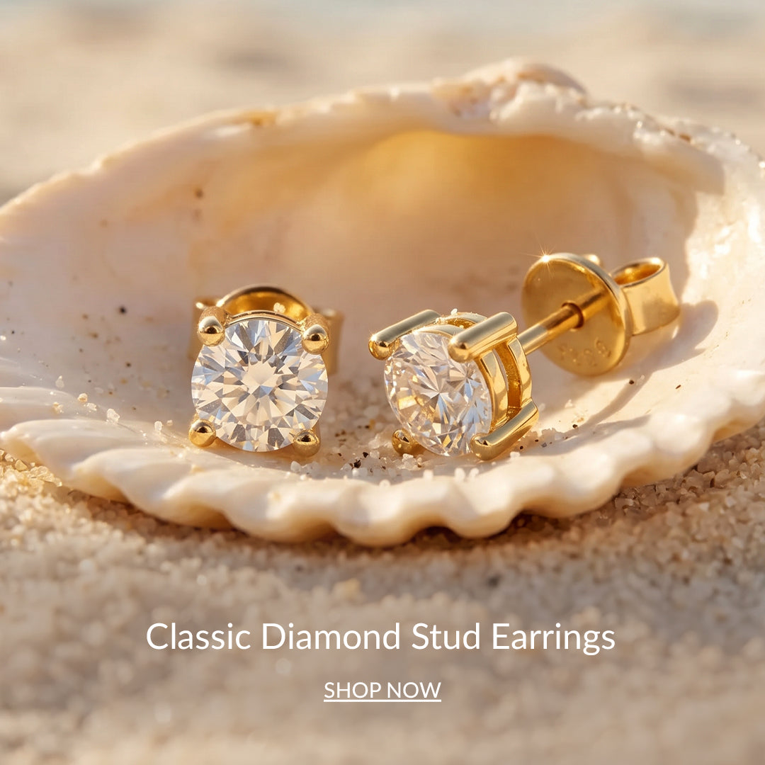 Classic Diamond Stud Earrings