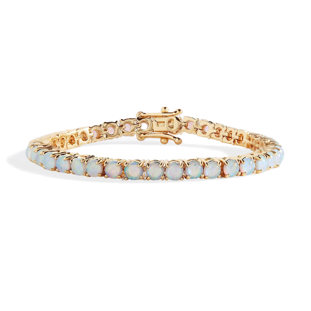 Blue Opal Tennis Bracelet
