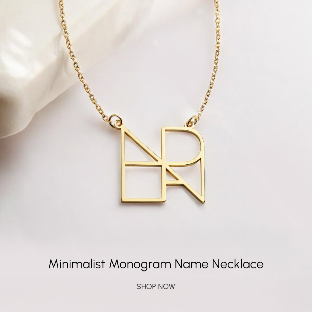 Minimalist Monogram Name Necklace